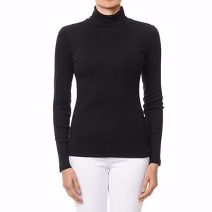 RIBBED TURTLENECK LONG SLEEVE